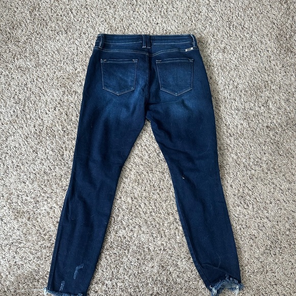 Women's Distressed Blue Jeans KANCAN - Picture 3 of 3